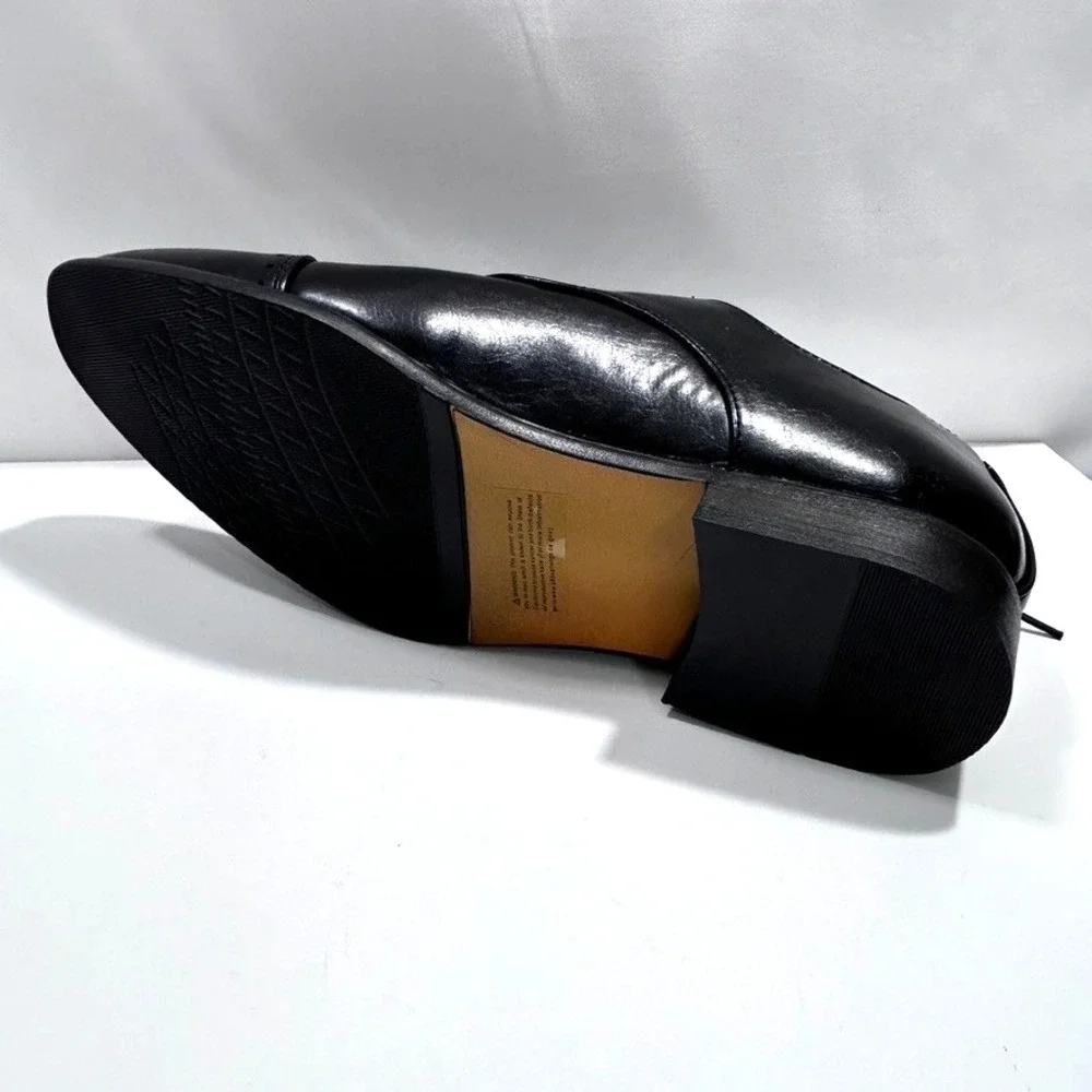 New York & Company  Damian Dress Traditional‎ Blamoral Oxford Men's Black US 9.5